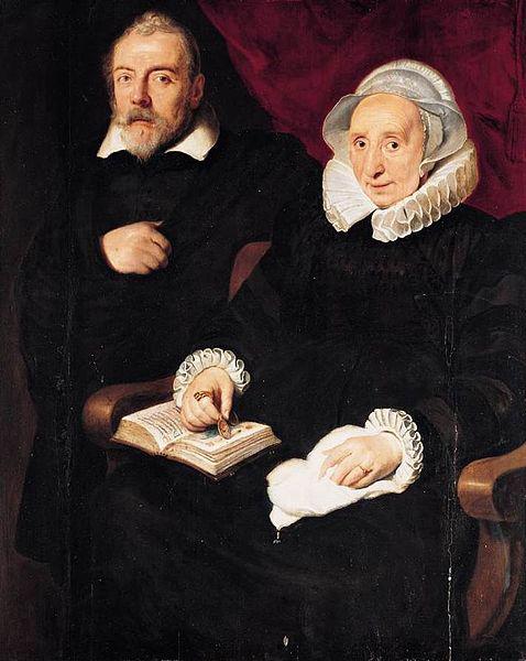 Cornelis de Vos Portrait of Elisabeth Mertens and Her Late Husband Germany oil painting art